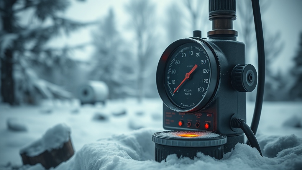 Liquid fuel stove pump freezing and pressure loss in winter