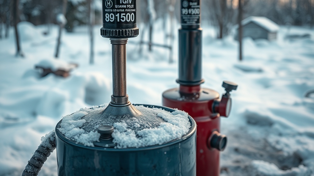 Liquid fuel stove pump freezing and pressure loss in winter