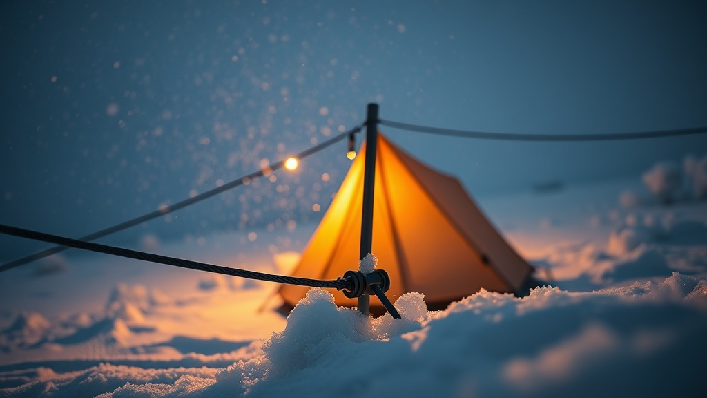 4-season tent pole elastic shock cord freezing and snapping