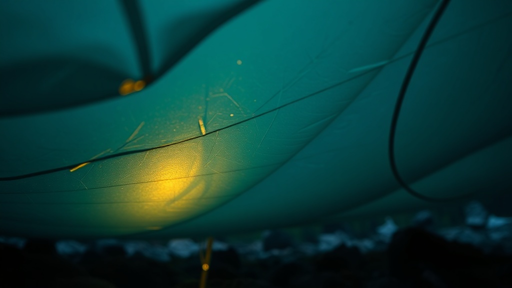 Micro-pinhole leaks in ultralight Dyneema tarps