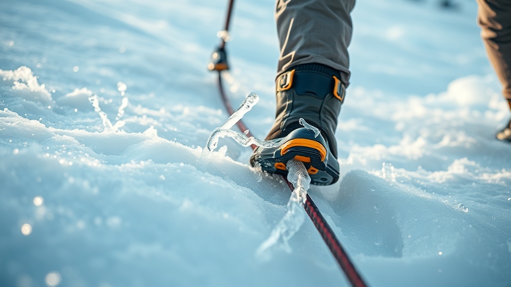 Clearing ice from tech bindings without damaging springs